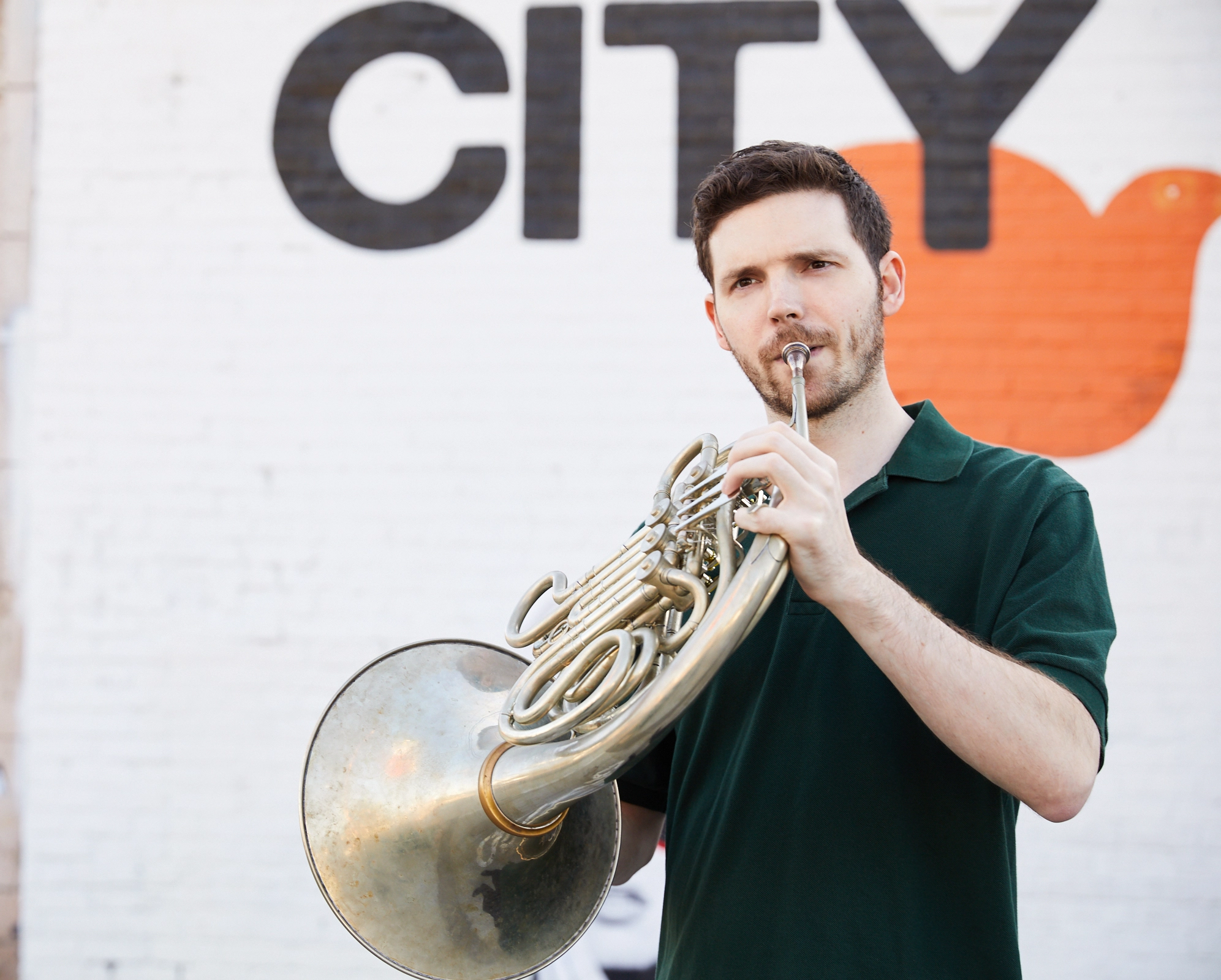 Edward House playing horn teaching about performance anxiety